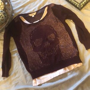 Skull open knit sweater 💀